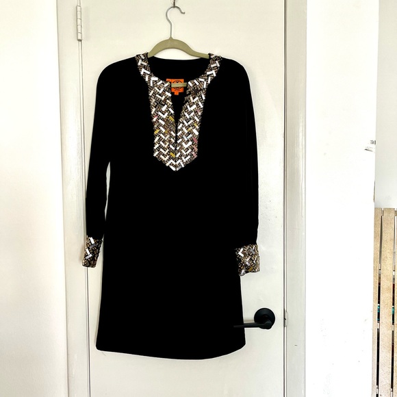 🍓 Tory Burch Sz 2 Barbara beaded sequin dress - Picture 3 of 14